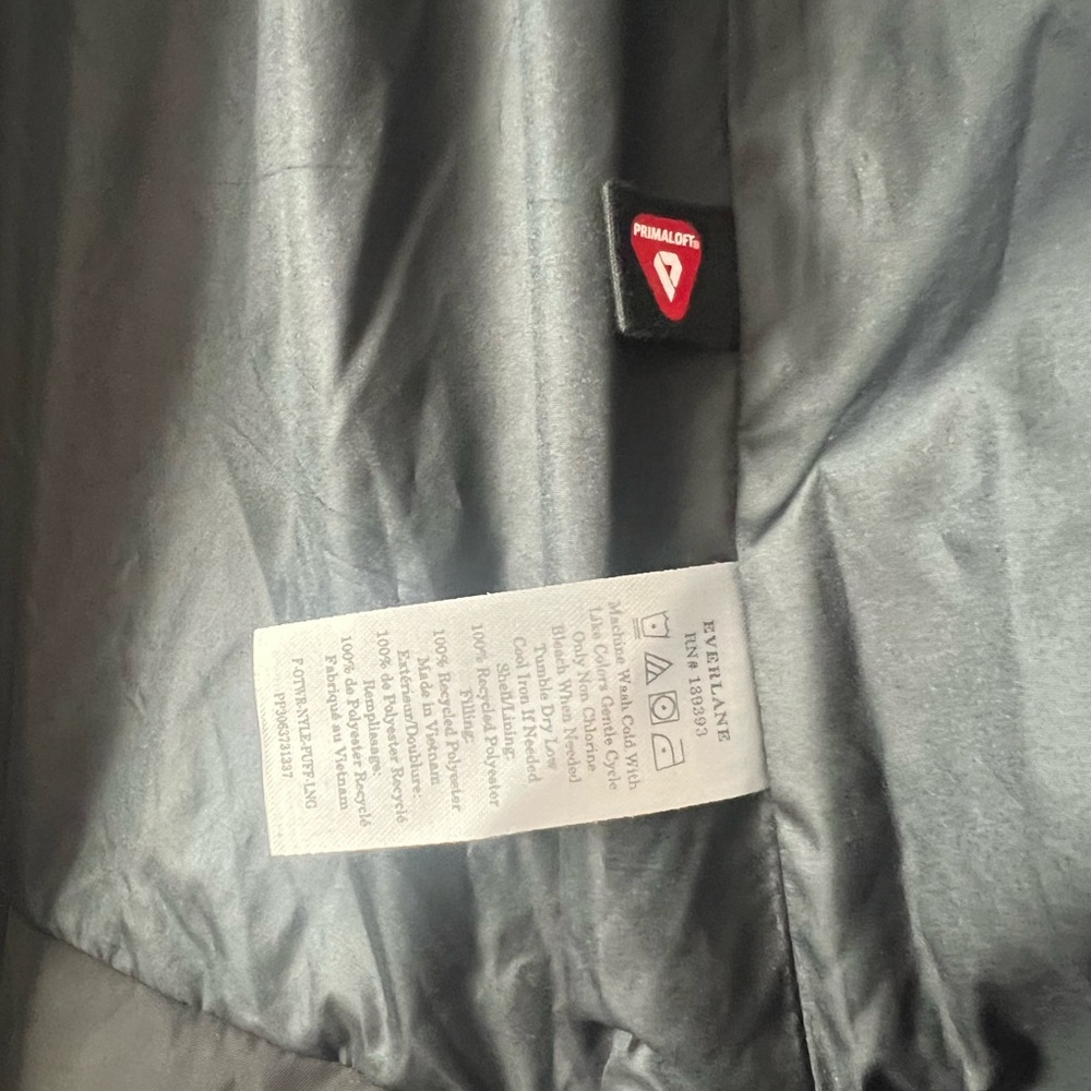 Everlane ReNew Long Puffer Jacket XXS Black - Picture 7 of 10